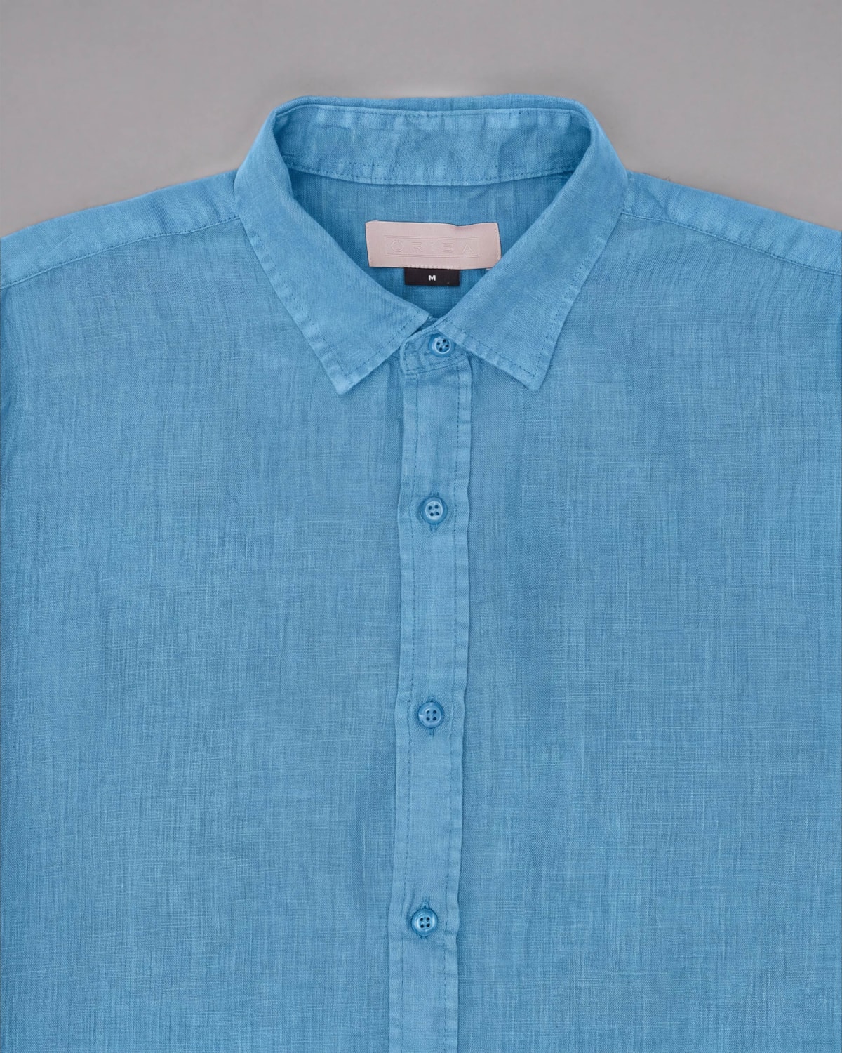 Camisa Linho Tinturada Manga Curta