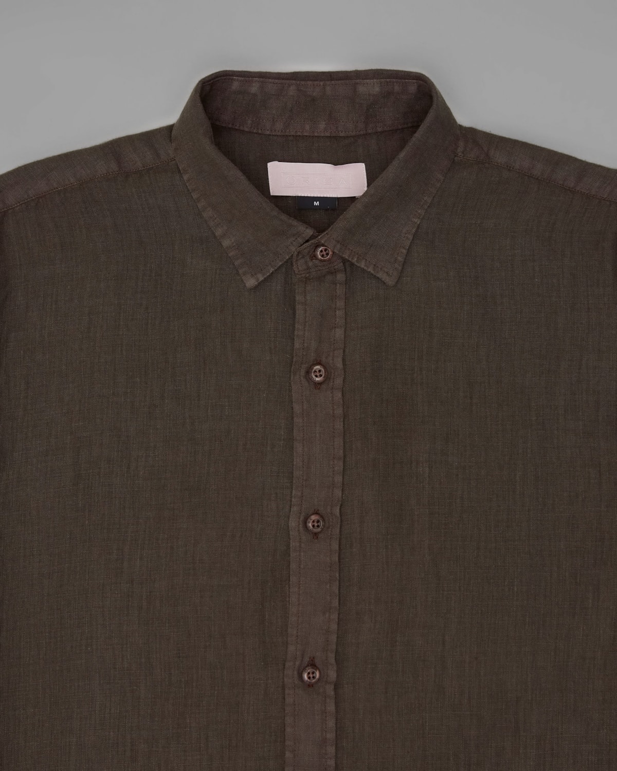 Camisa Linho Tinturada Manga Curta