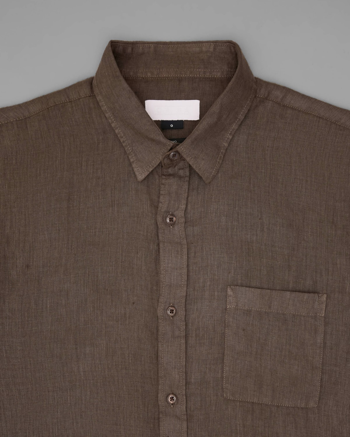 Camisa Linho Tinturado com Bolso