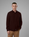 Camisa liocel textura-marrom-g