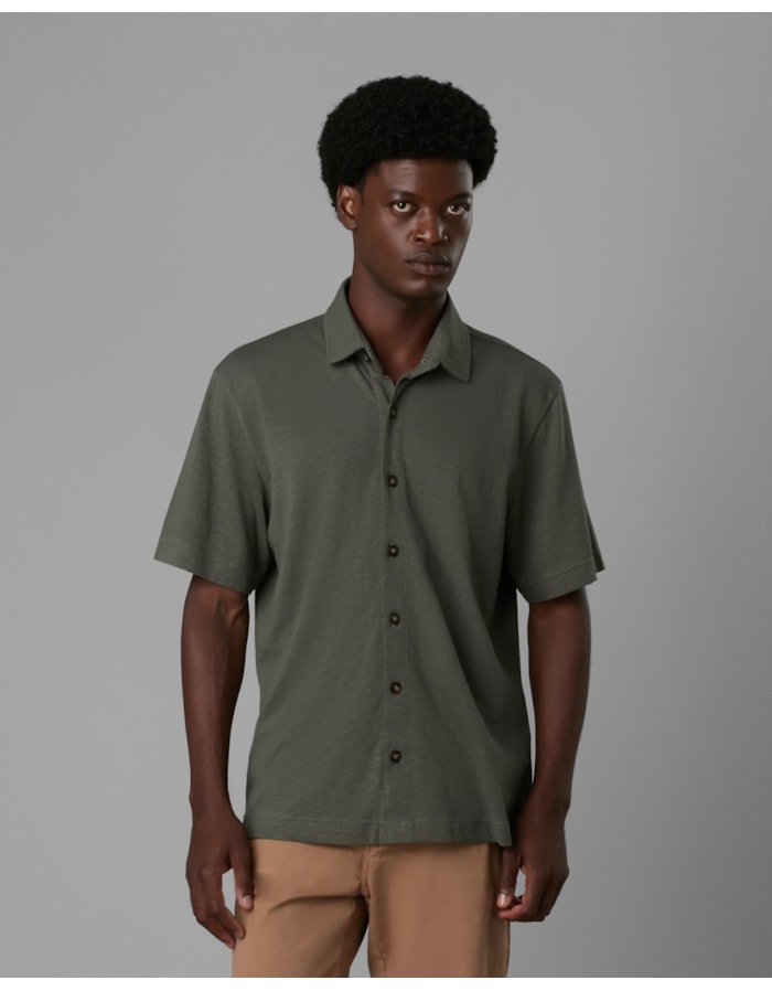Camisa malha crepe flame-verde-g