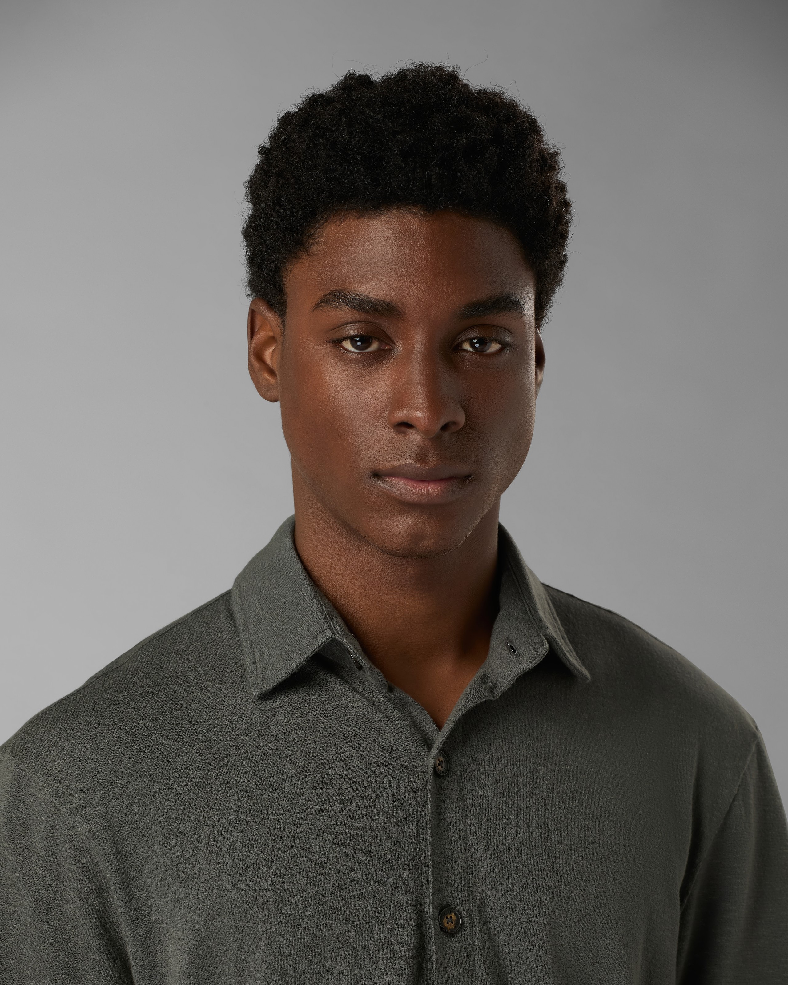 Camisa Malha Crepe Flame