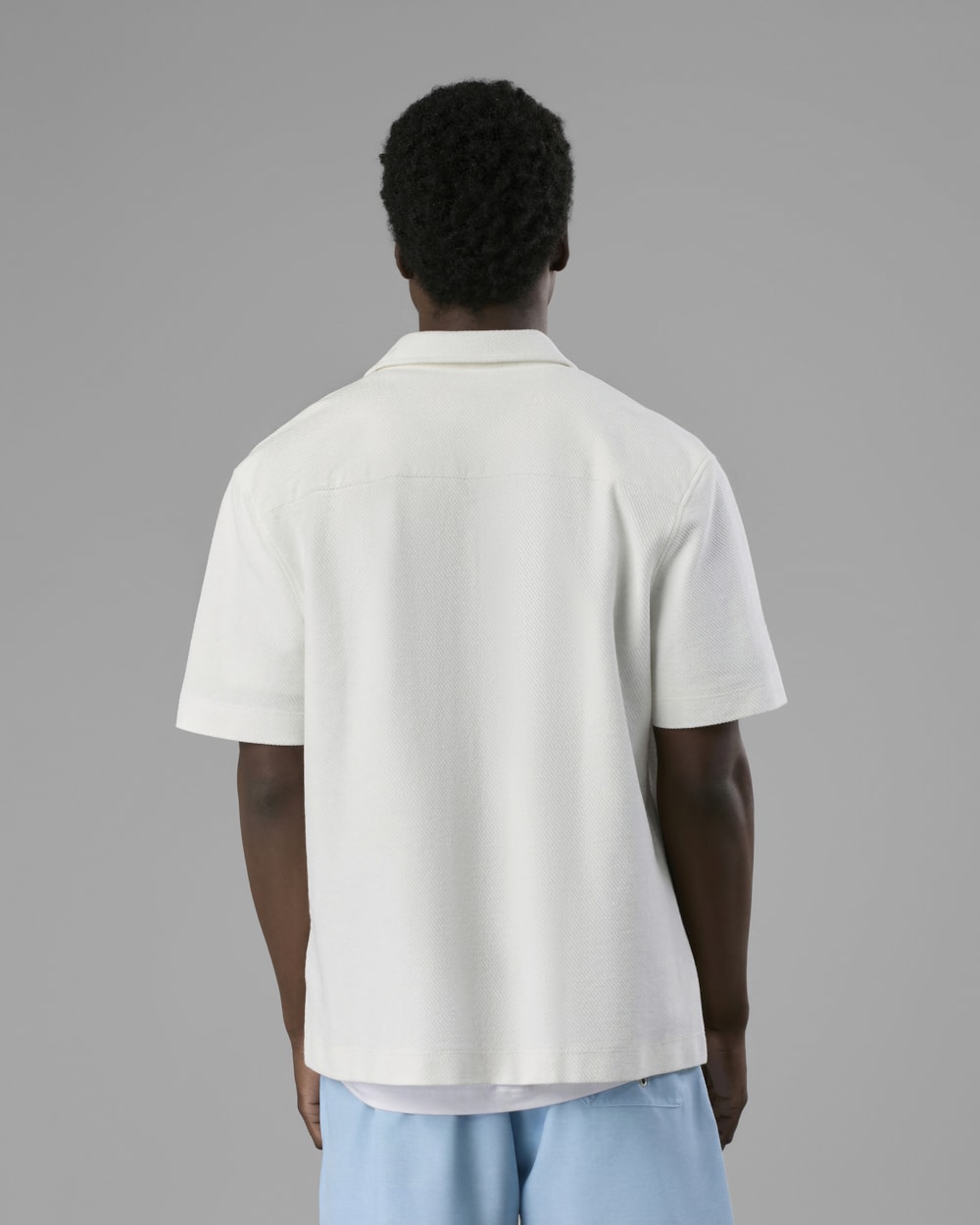 Camisa Mc Malha Sarjada Off White