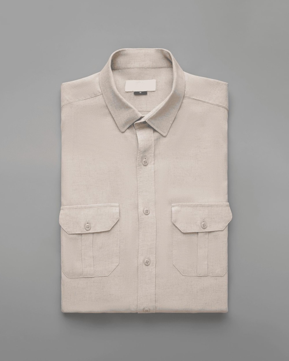 Camisa Modal e Linho com 2 Bolsos