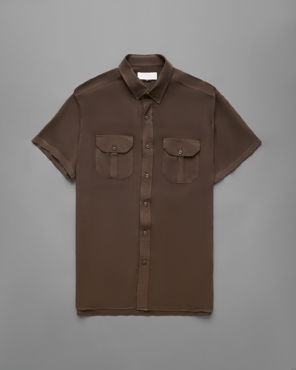 Camisa Modal e Linho com 2 Bolsos