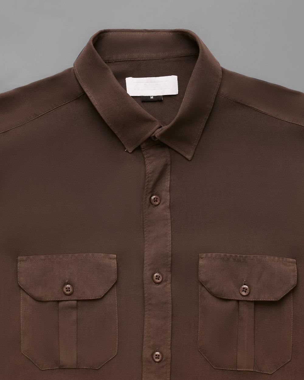 Camisa Modal e Linho com 2 Bolsos