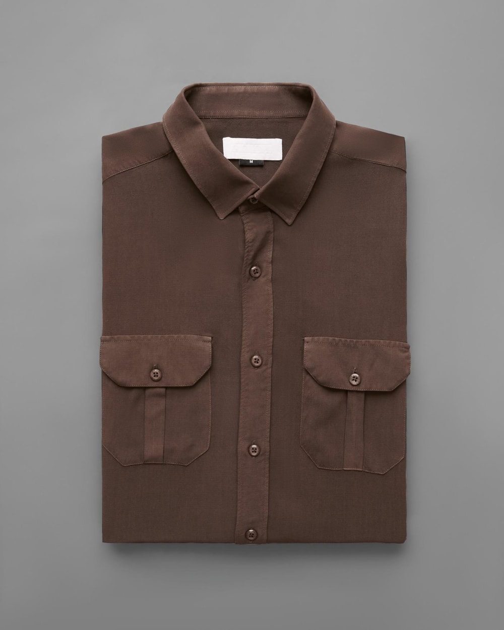 Camisa Modal e Linho com 2 Bolsos