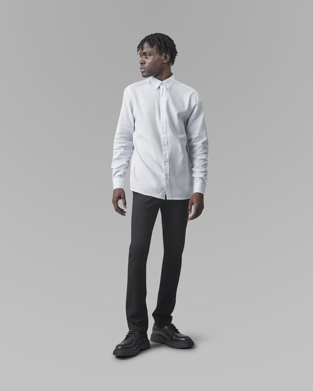 Camisa Oxford Algodão Egípcio Listrada