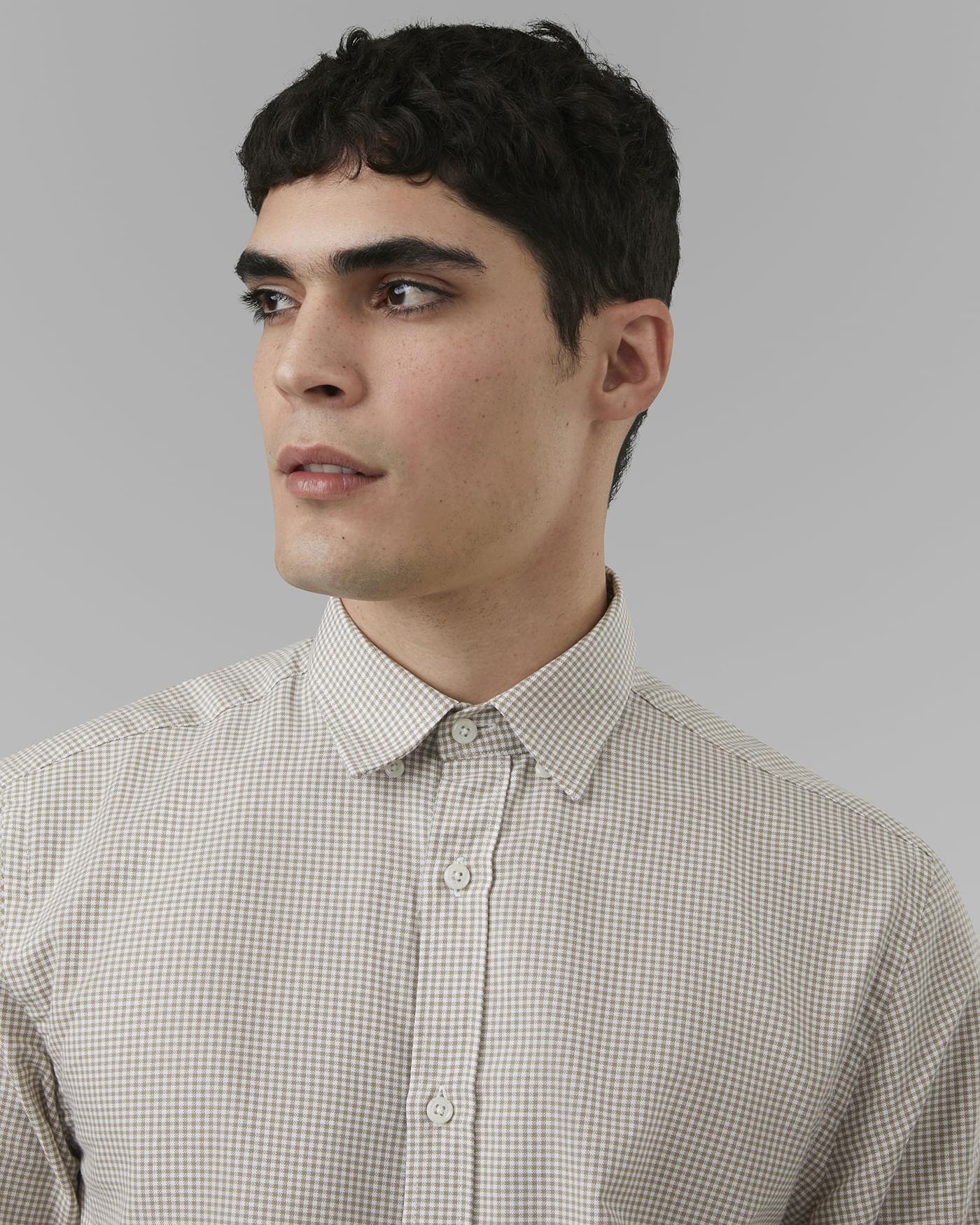 Camisa Oxford Algodão Egípcio Xadrez