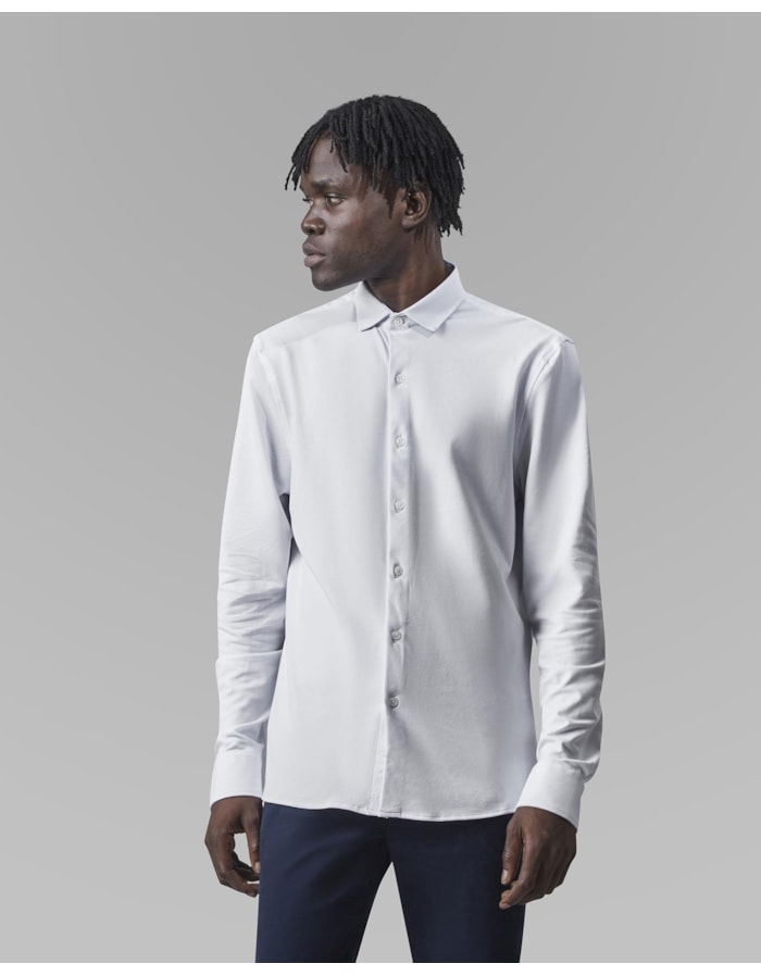 Camisa pima piquet-branco-gg