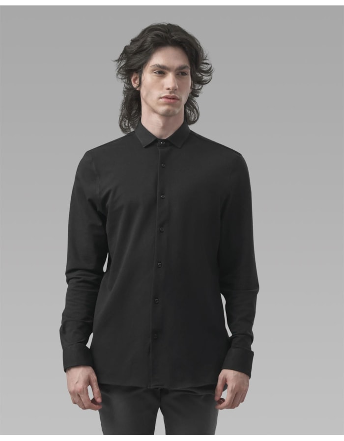 Camisa pima piquet-preto-pp