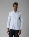 Camisa social oxford giza-azul-g