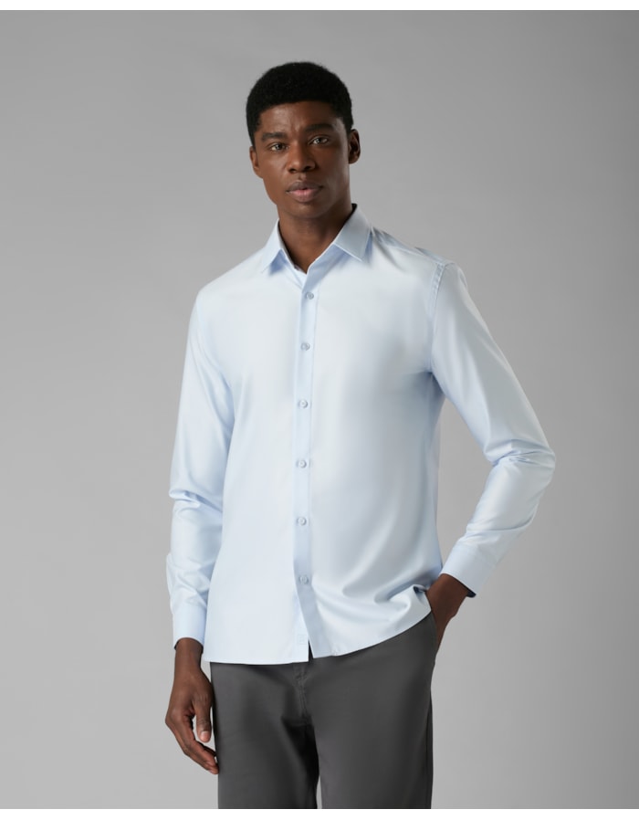 Camisa social sarja giza-azul-g