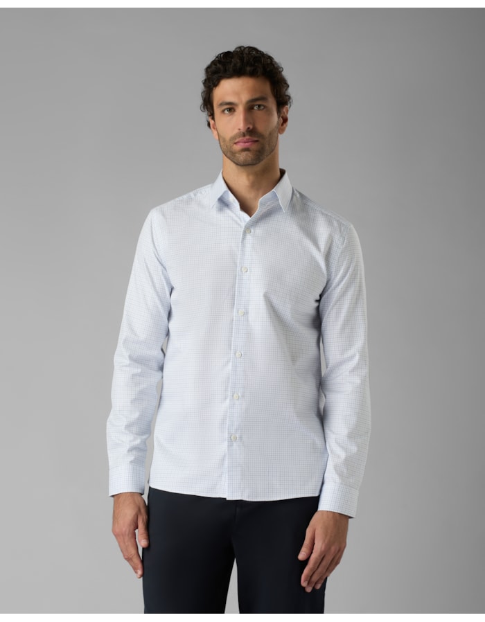 Camisa social sarja giza-azul-g