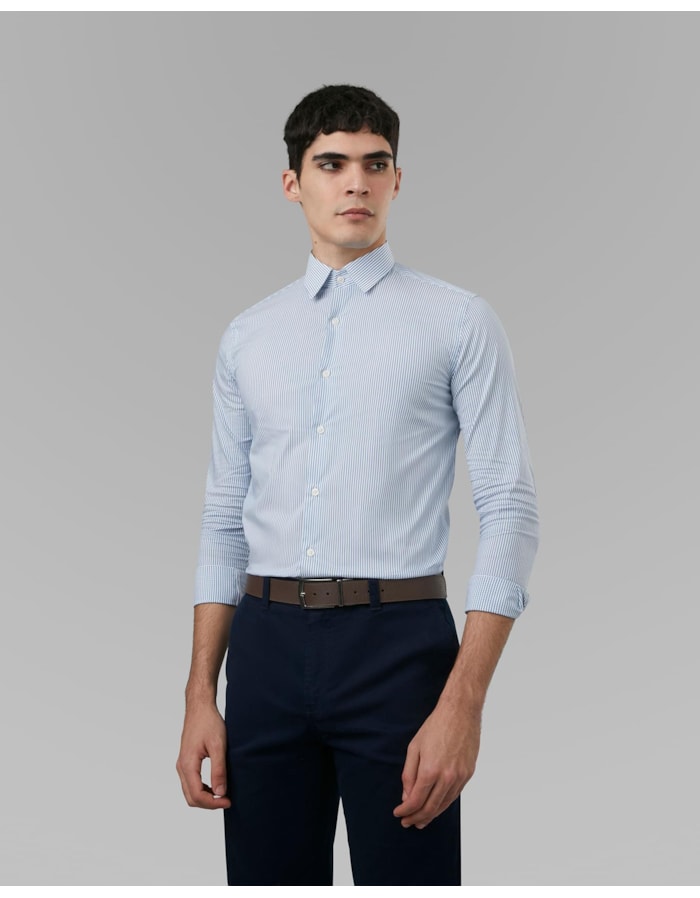 Camisa tech-azul listrada-ggg