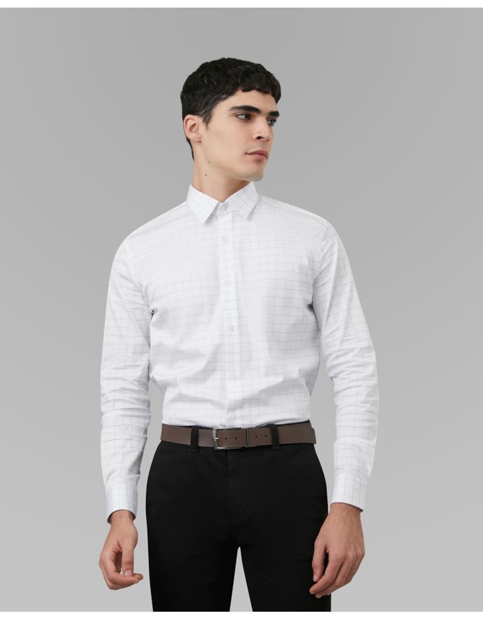 Camisa tech xadrez-azul xadrez-ggg