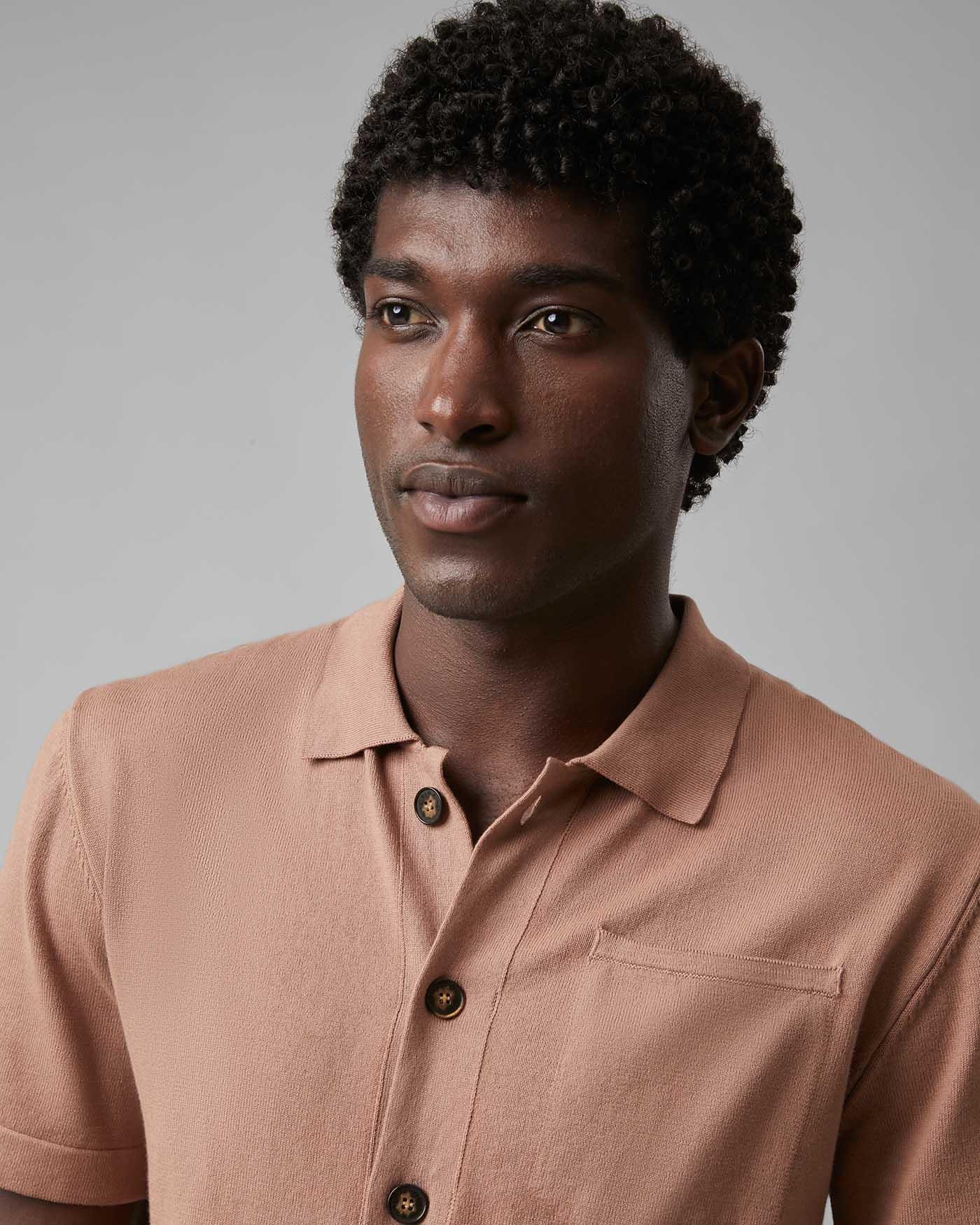 Camisa Tricot Algodão Com Bolso