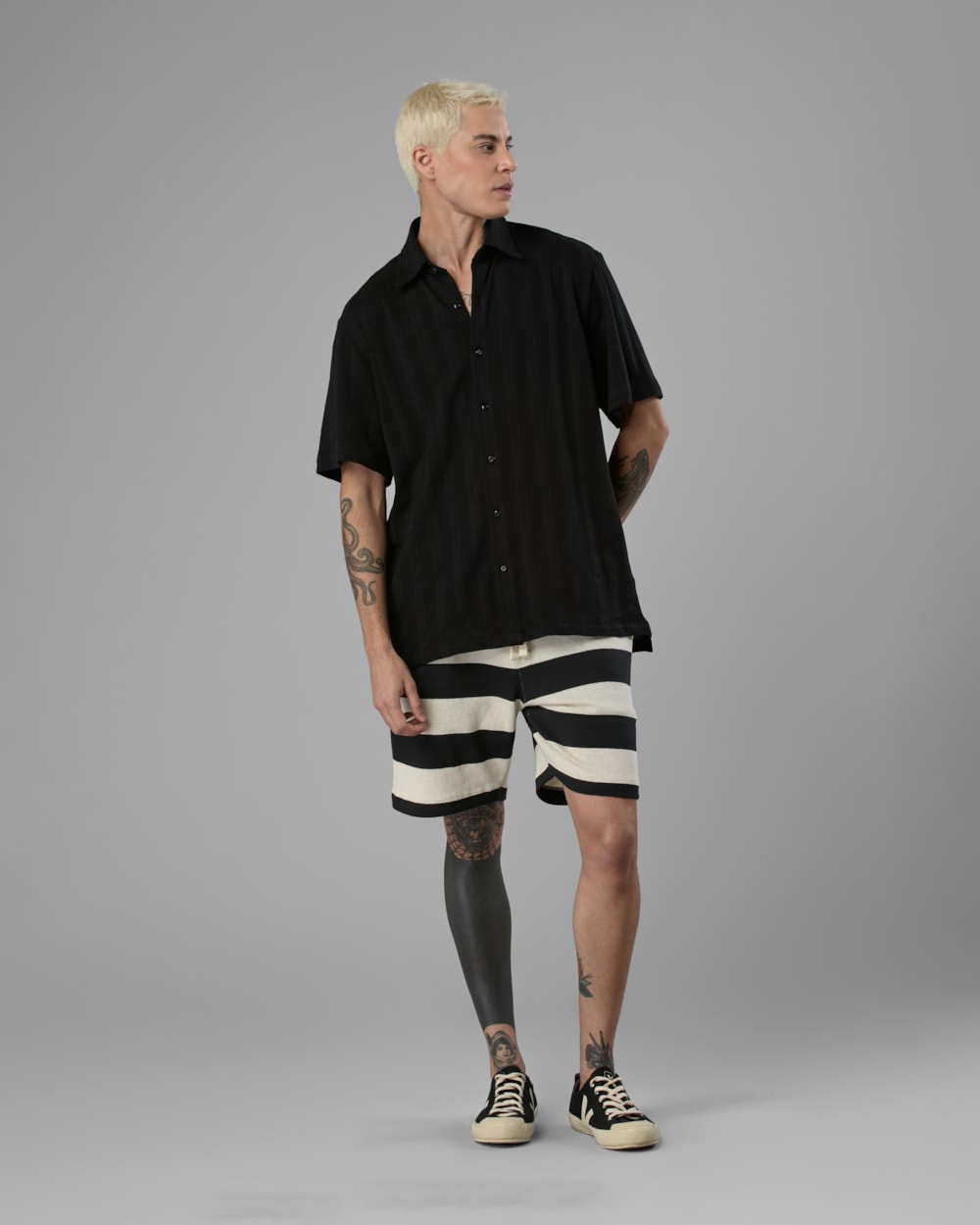 Camisa Tricot Listrada