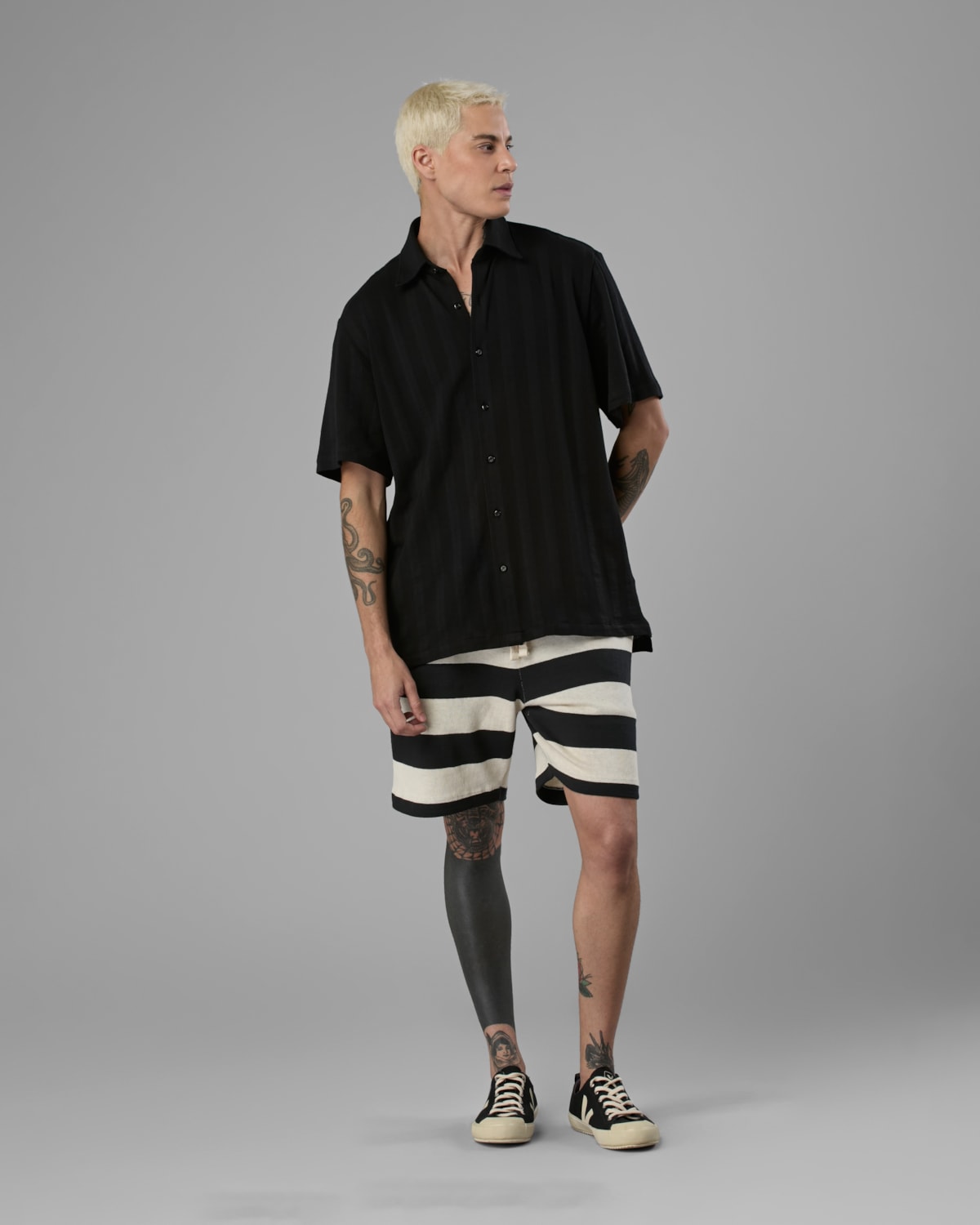 Camisa Tricot Listrada