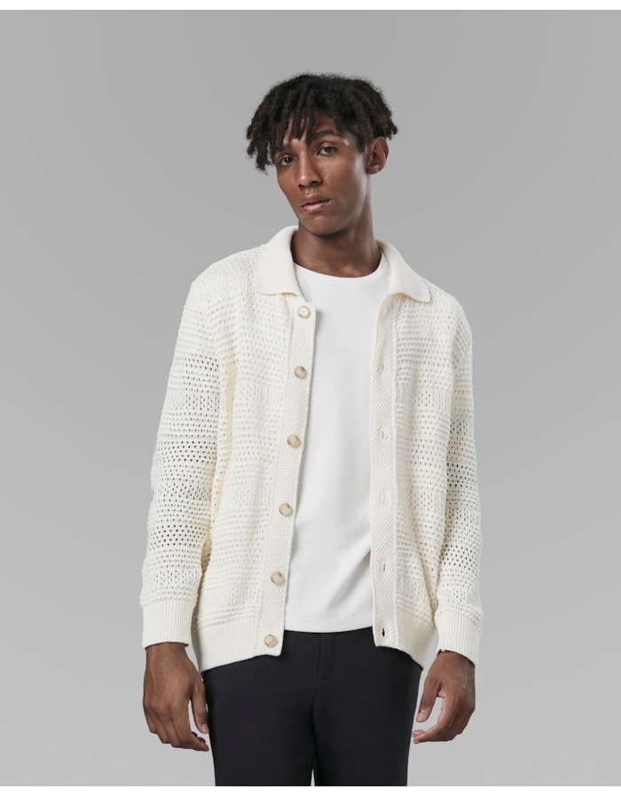 Camisa tricot manga longa-off white-g