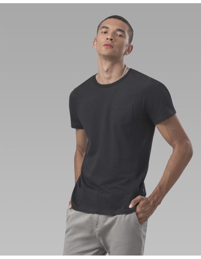 Camiseta Algodão Orgânico Com Bolso