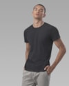 Camiseta algodão orgânico com bolso-preto-longo-p