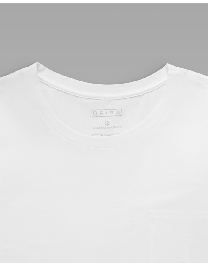 Camiseta Algodão Orgânico com Bolso