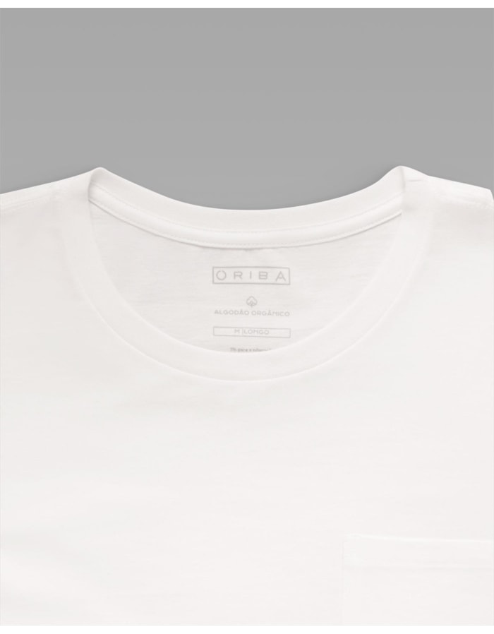 Camiseta Algodão Orgânico com Bolso