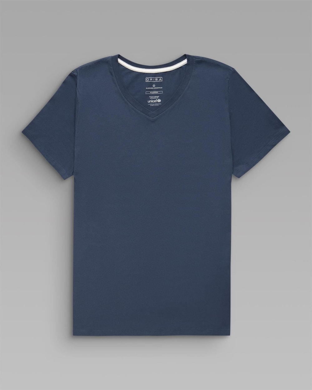 Camiseta Algodão Orgânico Gola V