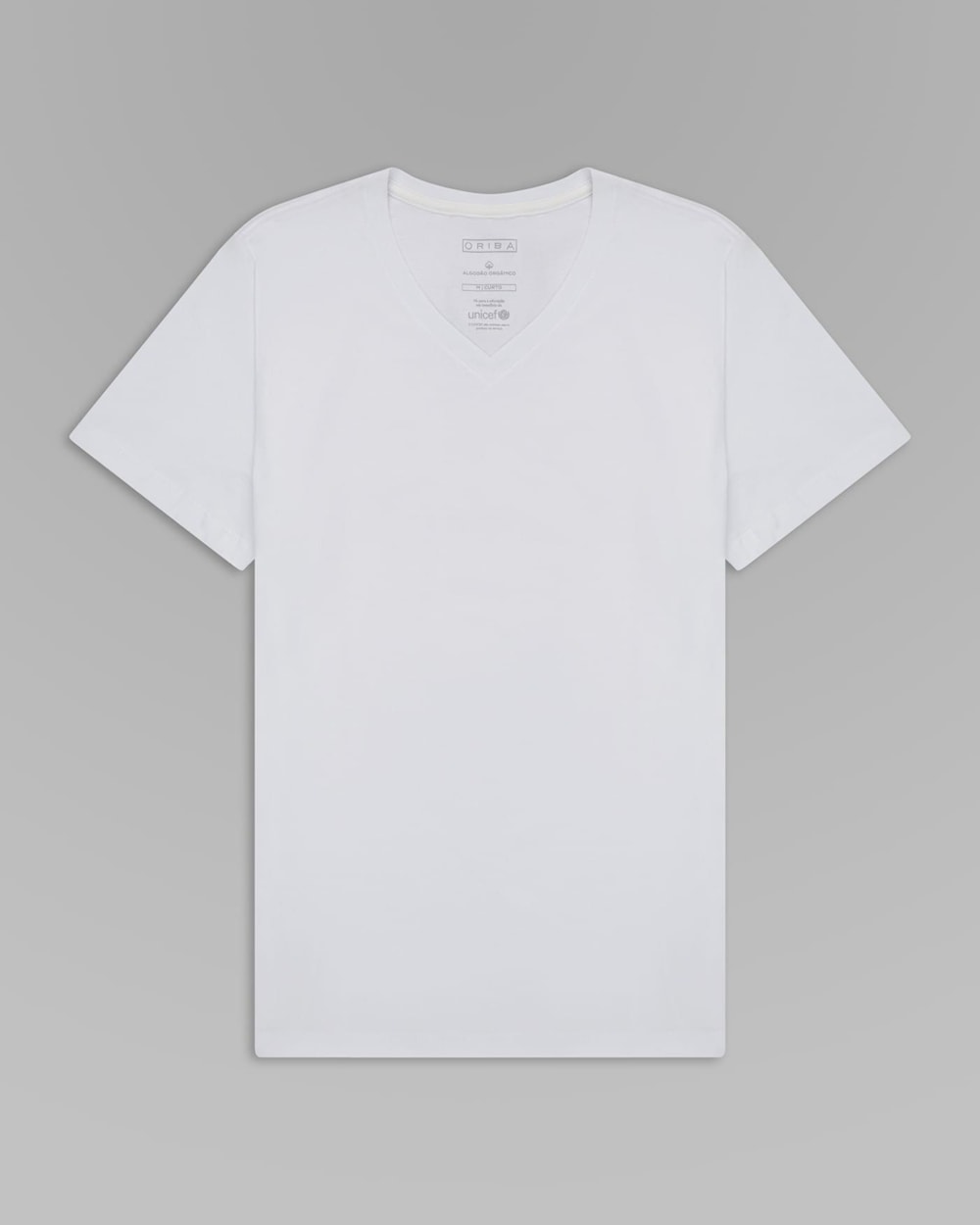 Camiseta Algodão Orgânico Gola V