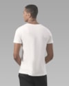 Camiseta algodão orgânico gola v-off white-curto-ggg