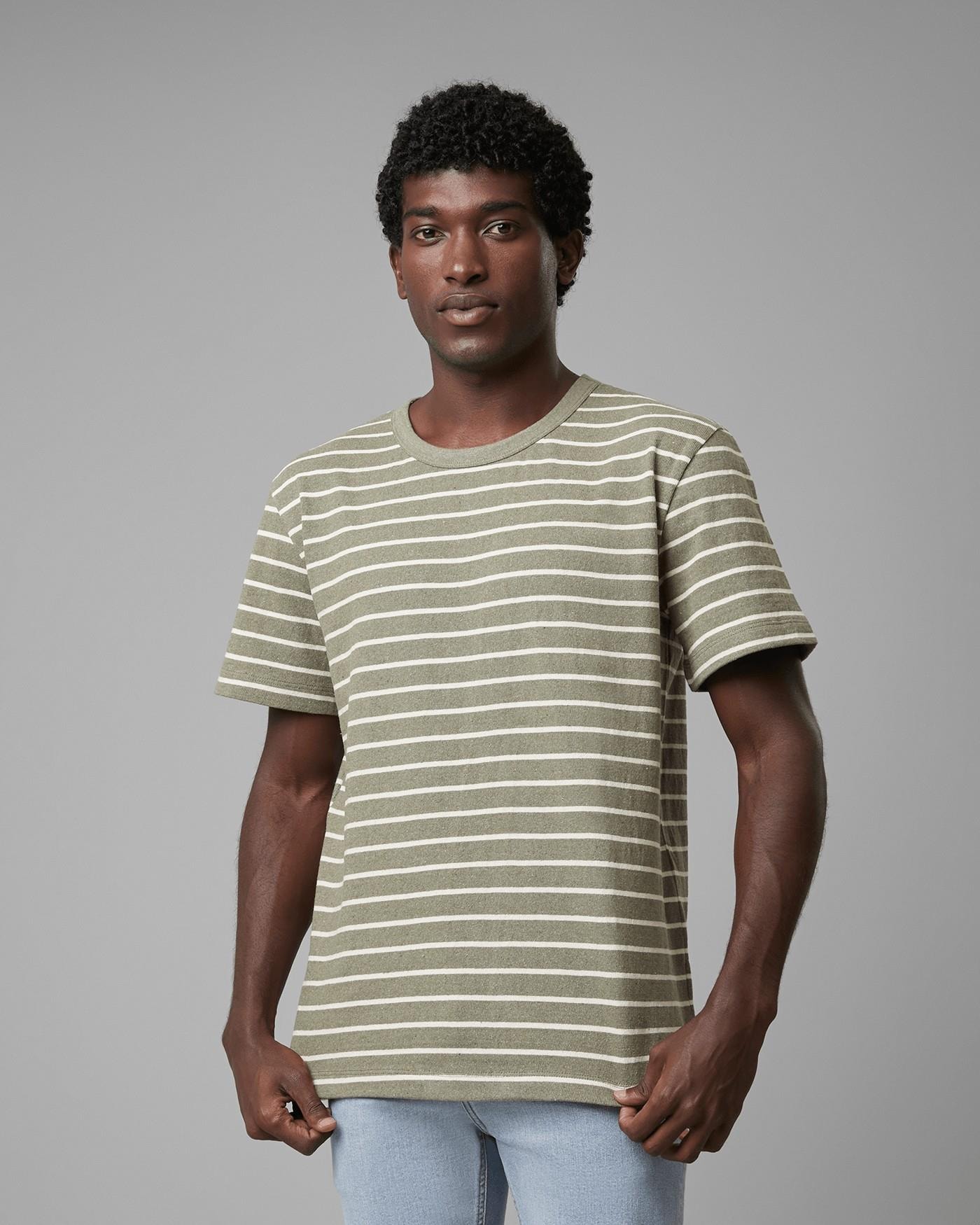 Camiseta Algodão Reciclado Listrada