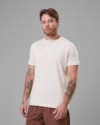 Camiseta henley linho-natural-longo-gg