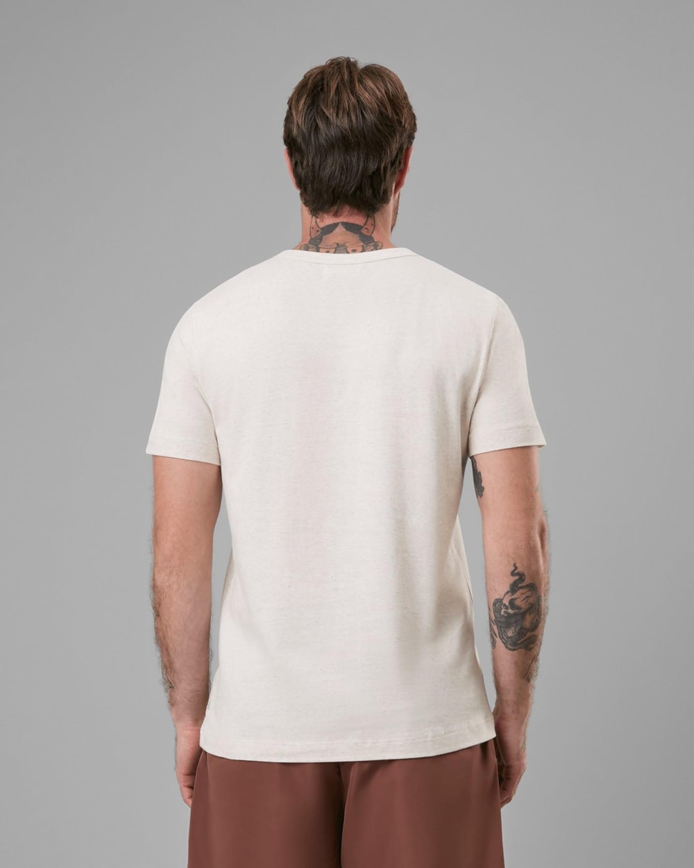Camiseta Henley Linho