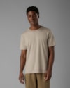 Camiseta liocel gola galão-bege-g