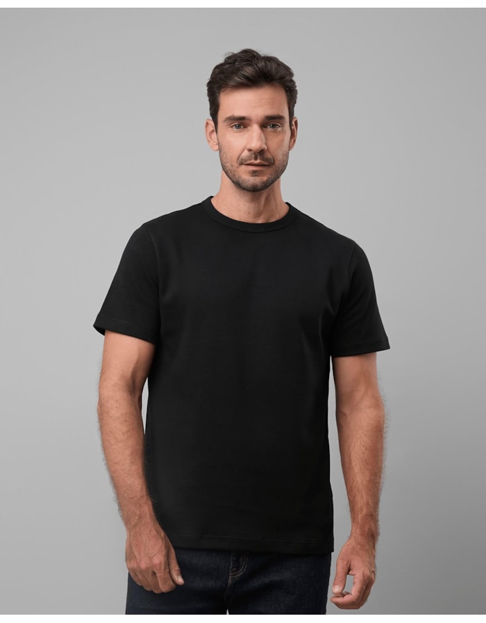 Camiseta malha dupla-preto-curto-g