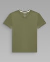 Camiseta malha dupla-verde-curto-gg