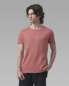 Camiseta malha dupla-rosa-longo-gg