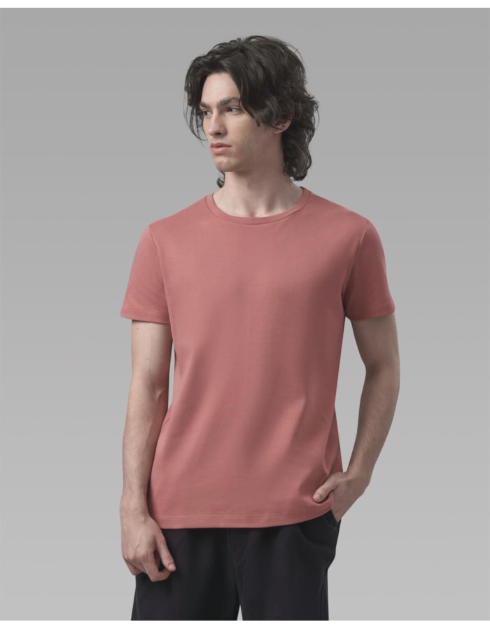 Camiseta malha dupla-rosa-curto-ggg