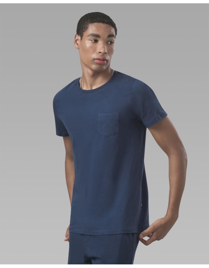 Camiseta malha dupla com bolso-azul-curto-g