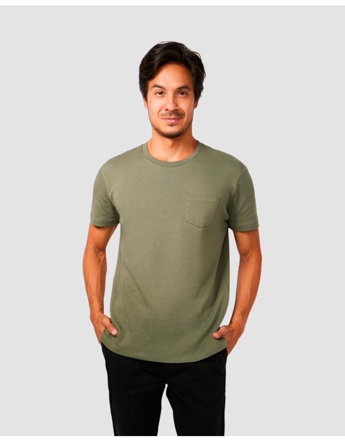 Camiseta malha dupla com bolso-verde-curto-ggg