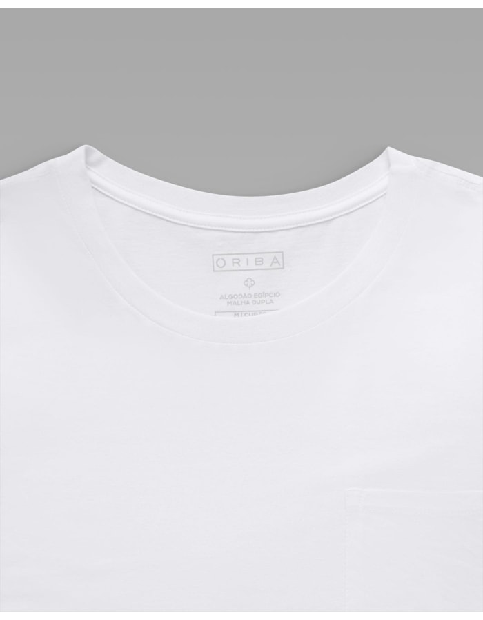 Camiseta Malha Dupla com Bolso