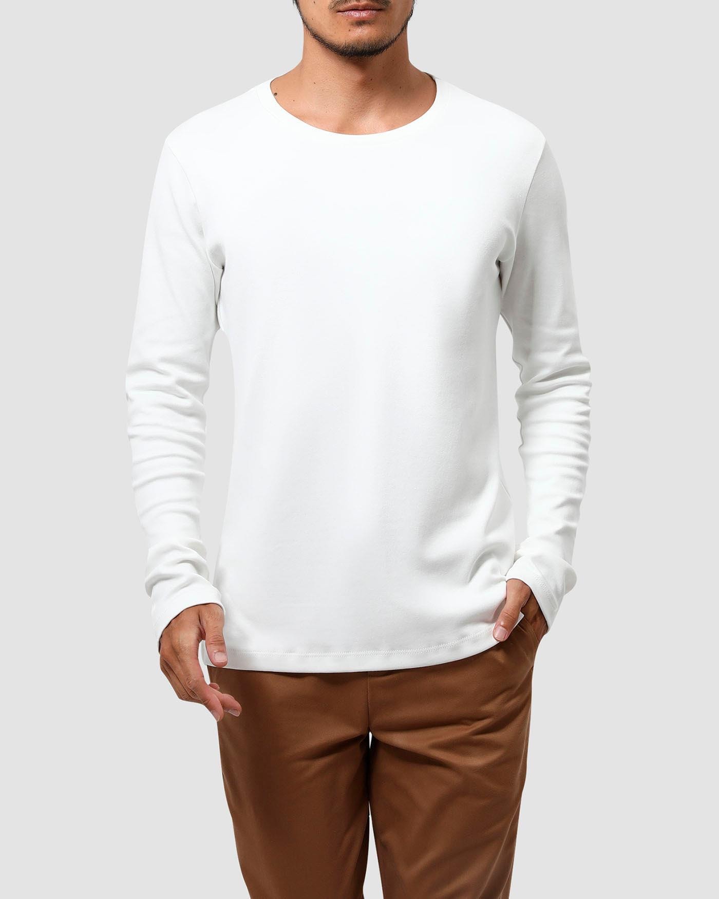 Camiseta Malha Dupla Manga Longa