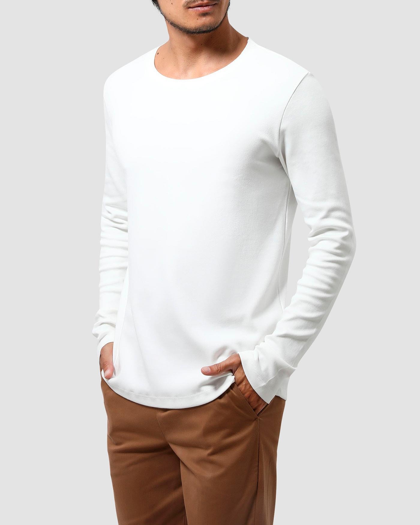 Camiseta Malha Dupla Manga Longa