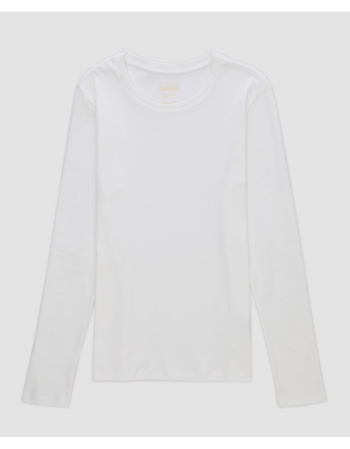 Camiseta malha dupla manga longa-off white-curto-g