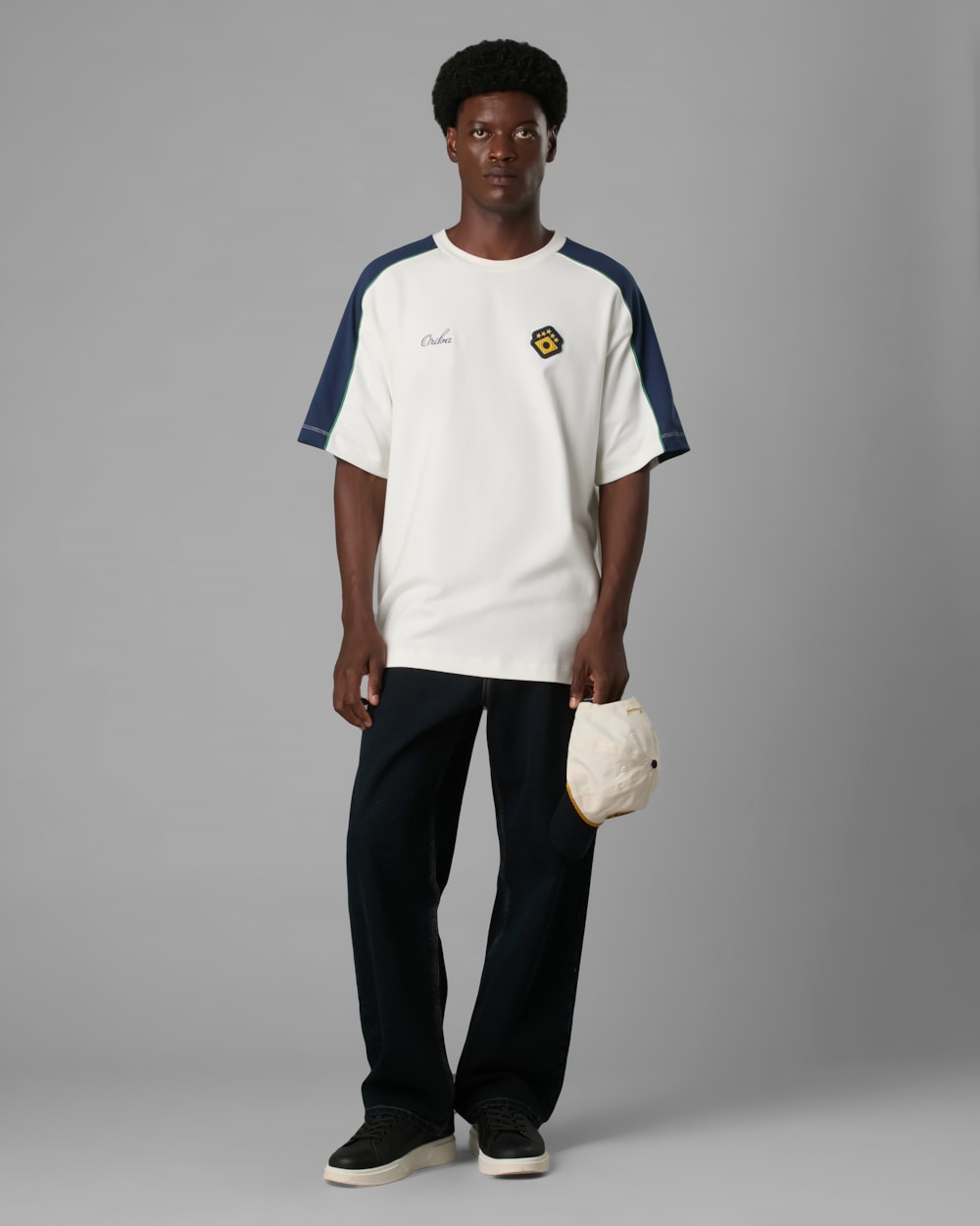 Camiseta Malha Dupla Oversized Recorte Br Ltda