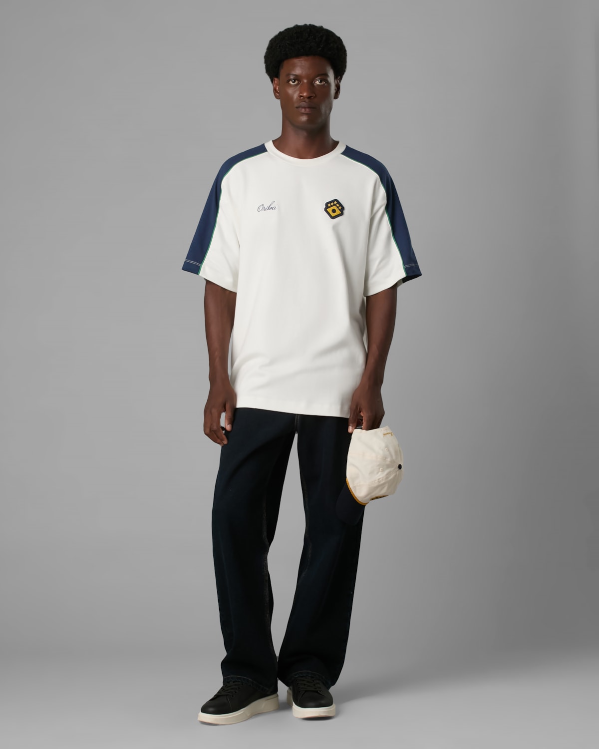 Camiseta Malha Dupla Oversized Recorte Br Ltda