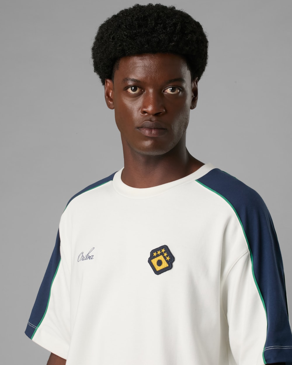 Camiseta Malha Dupla Oversized Recorte Br Ltda