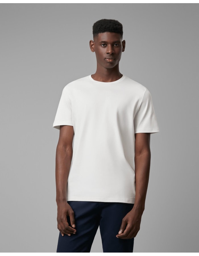 Camiseta malha dupla pima-off white-curto-p