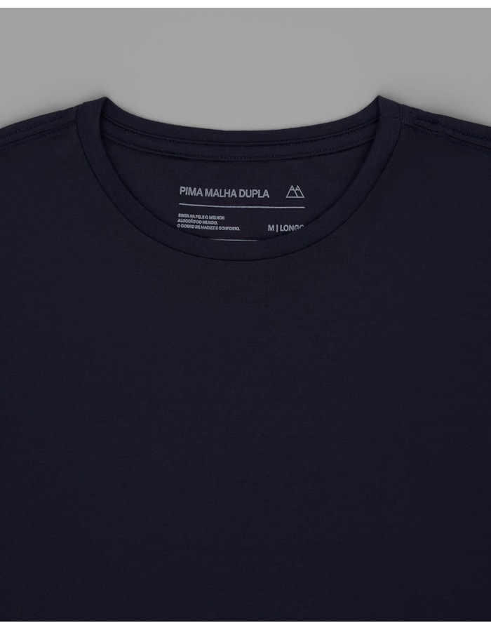 Camiseta Malha Dupla Pima